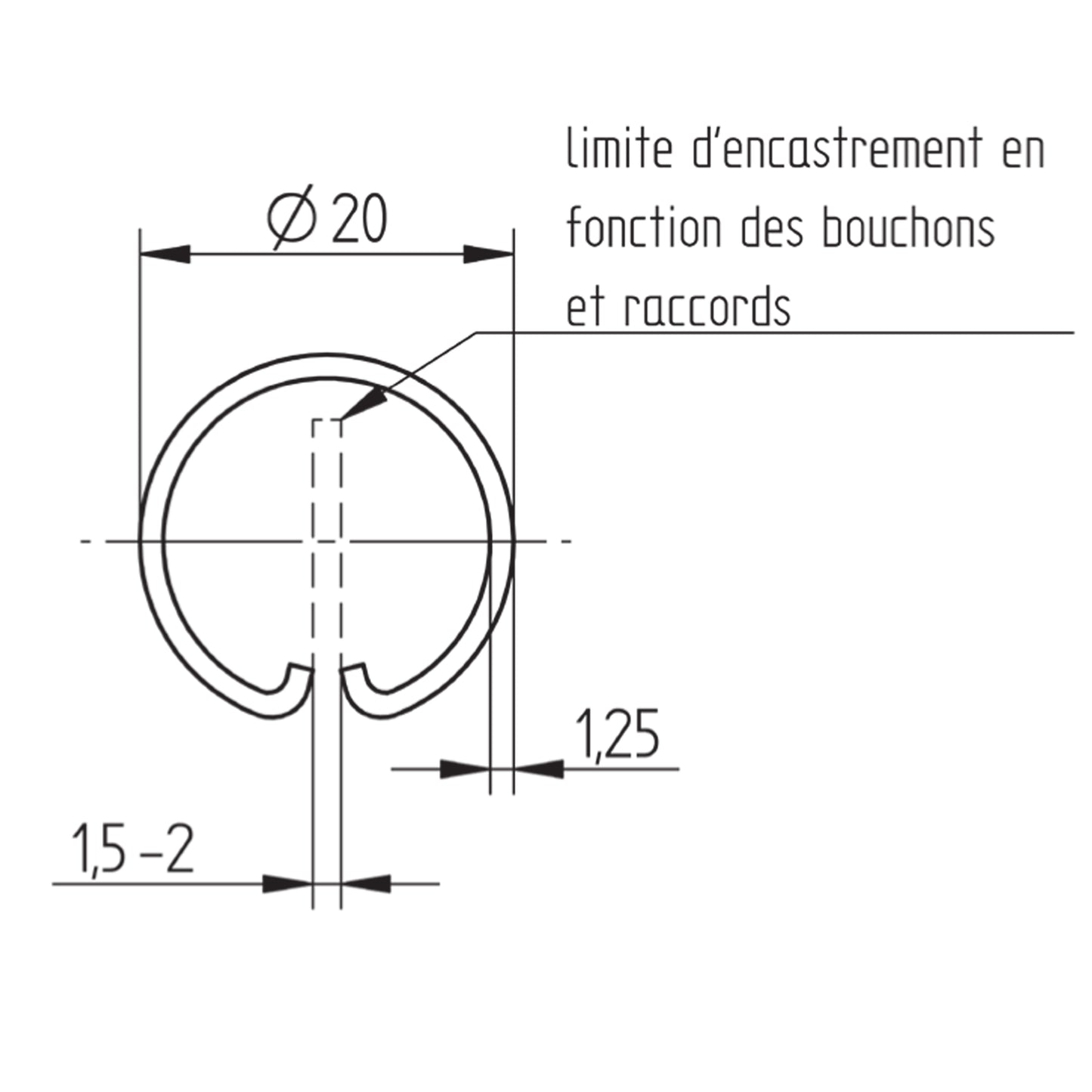 Lisse Carrée Inox – Ref. 07 - schema