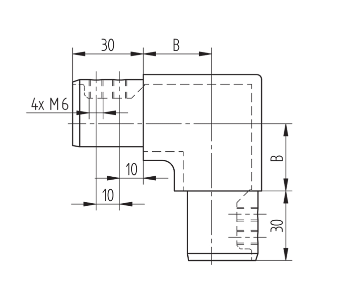 Raccord Inox – Raccord embout vissé – Ref. 49 - schema