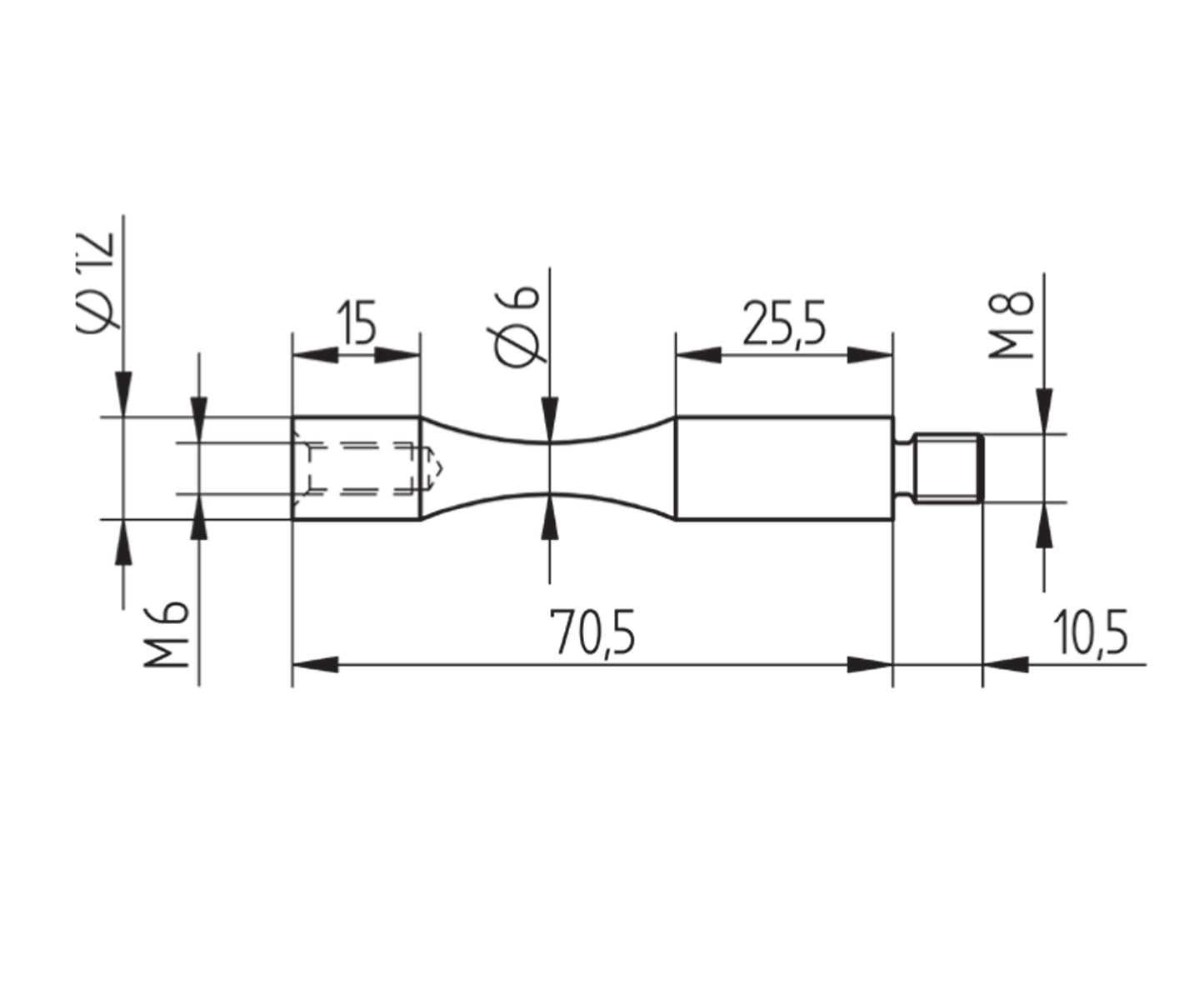 Raccord Inox – Coude intérieur rond – Ref. 31 - schema