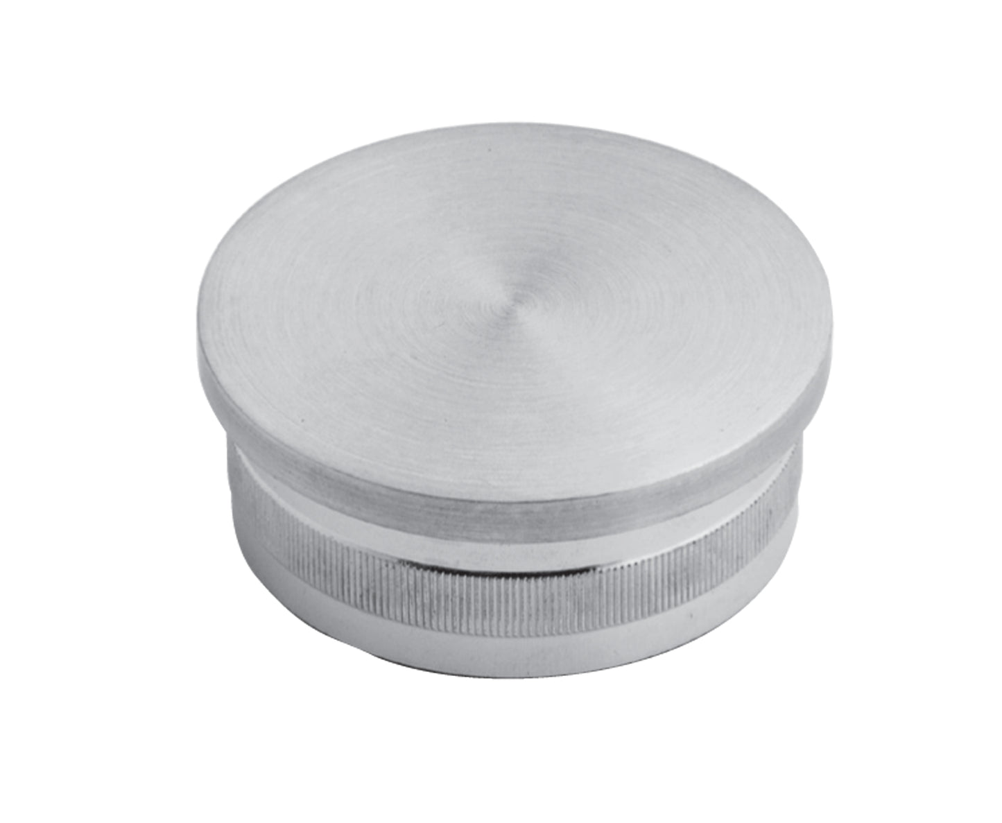 Bouchon d'Embout Plat Rond Large Inox - photo produit