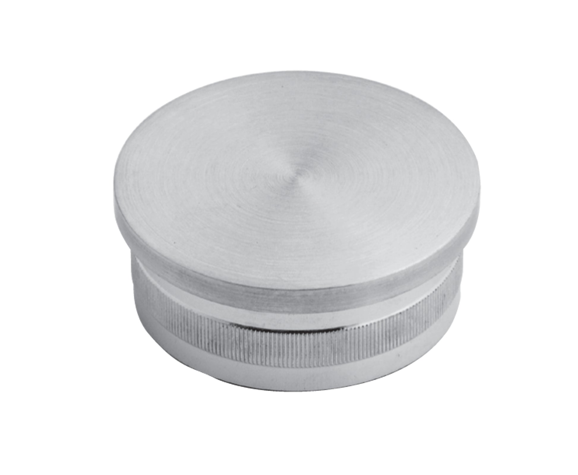 Bouchon d'Embout Plat Rond Large Inox - photo produit