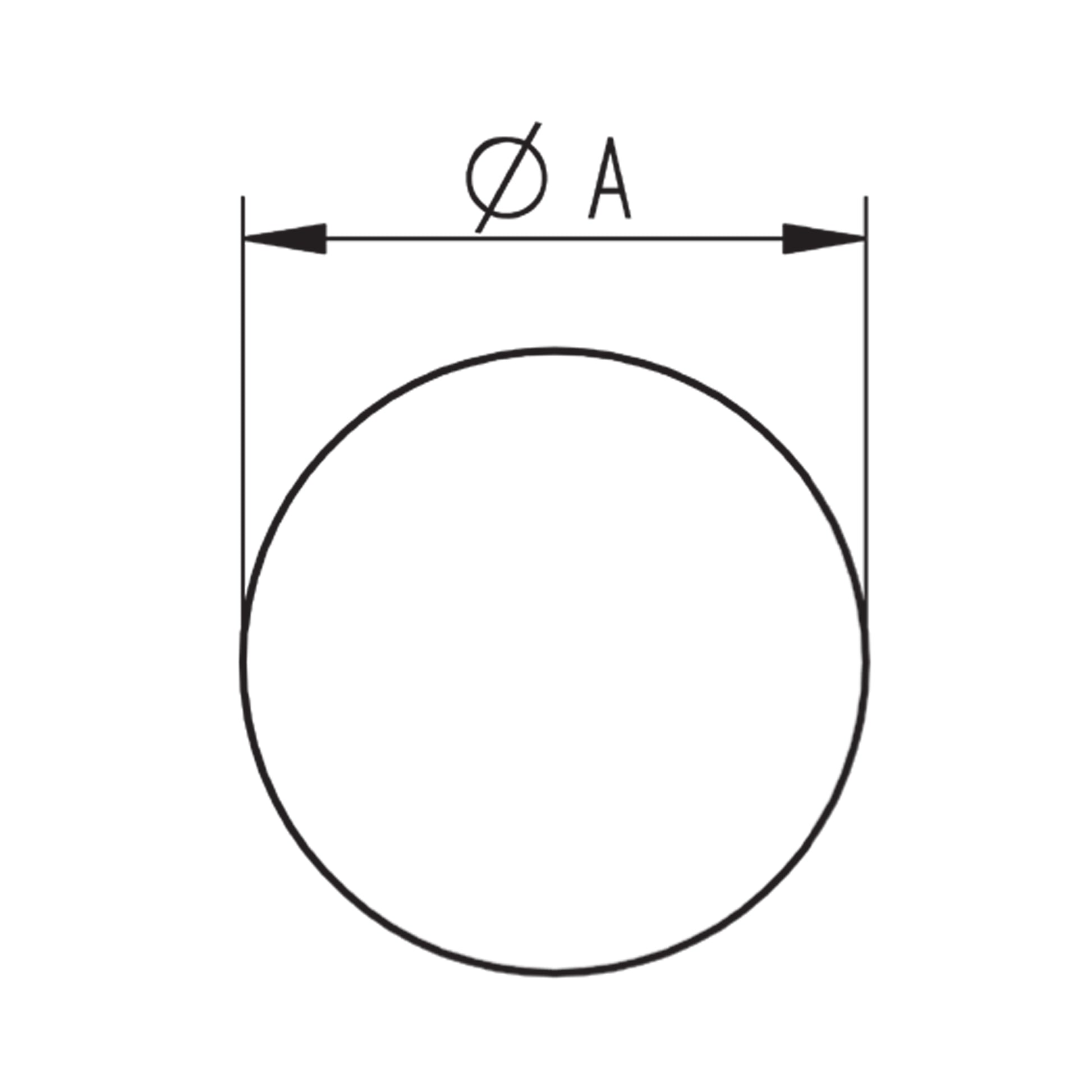Sphère Décorative Inox Poli Miroir - schema technique