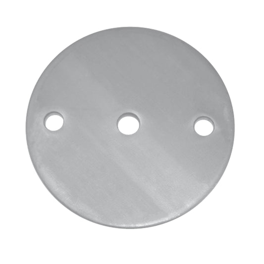 Platine à Visser et à Souder Rectangulaire Large Inox – Ref. 15 - photo