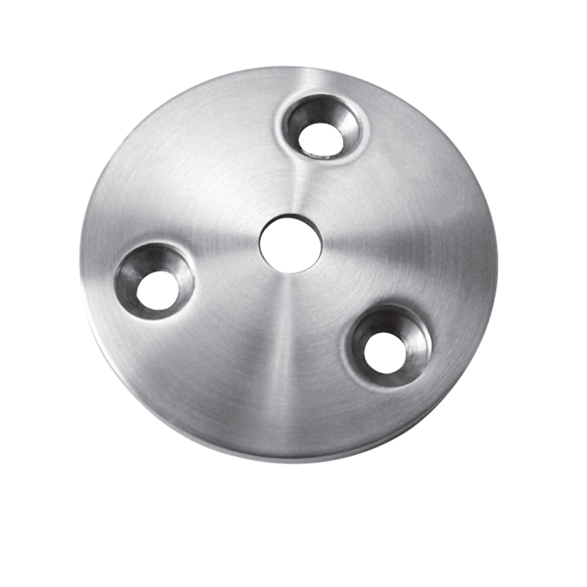Platine à Visser et à Souder Oblongue Inox – Ref. 20 - photo
