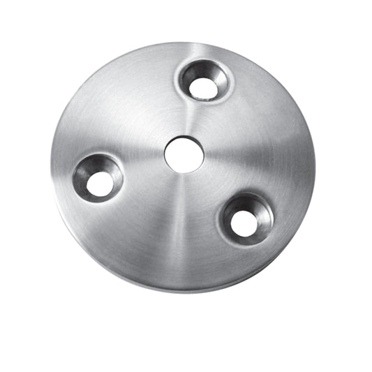 Platine à Visser et à Souder Oblongue Inox – Ref. 20 - photo