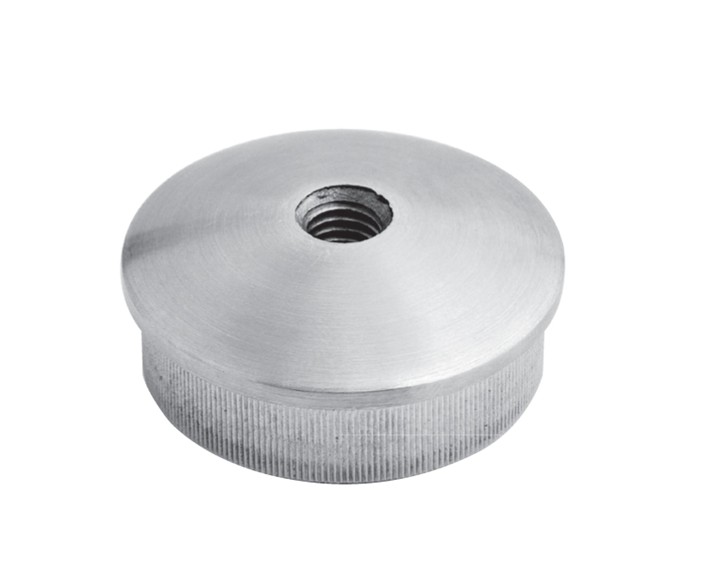 Bouchon d'Embout Rond Bas Profil Inox - photo produit