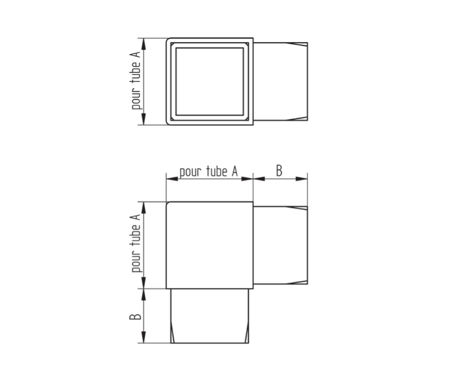 Raccord Inox – Raccord pince – Ref. 41 - schema