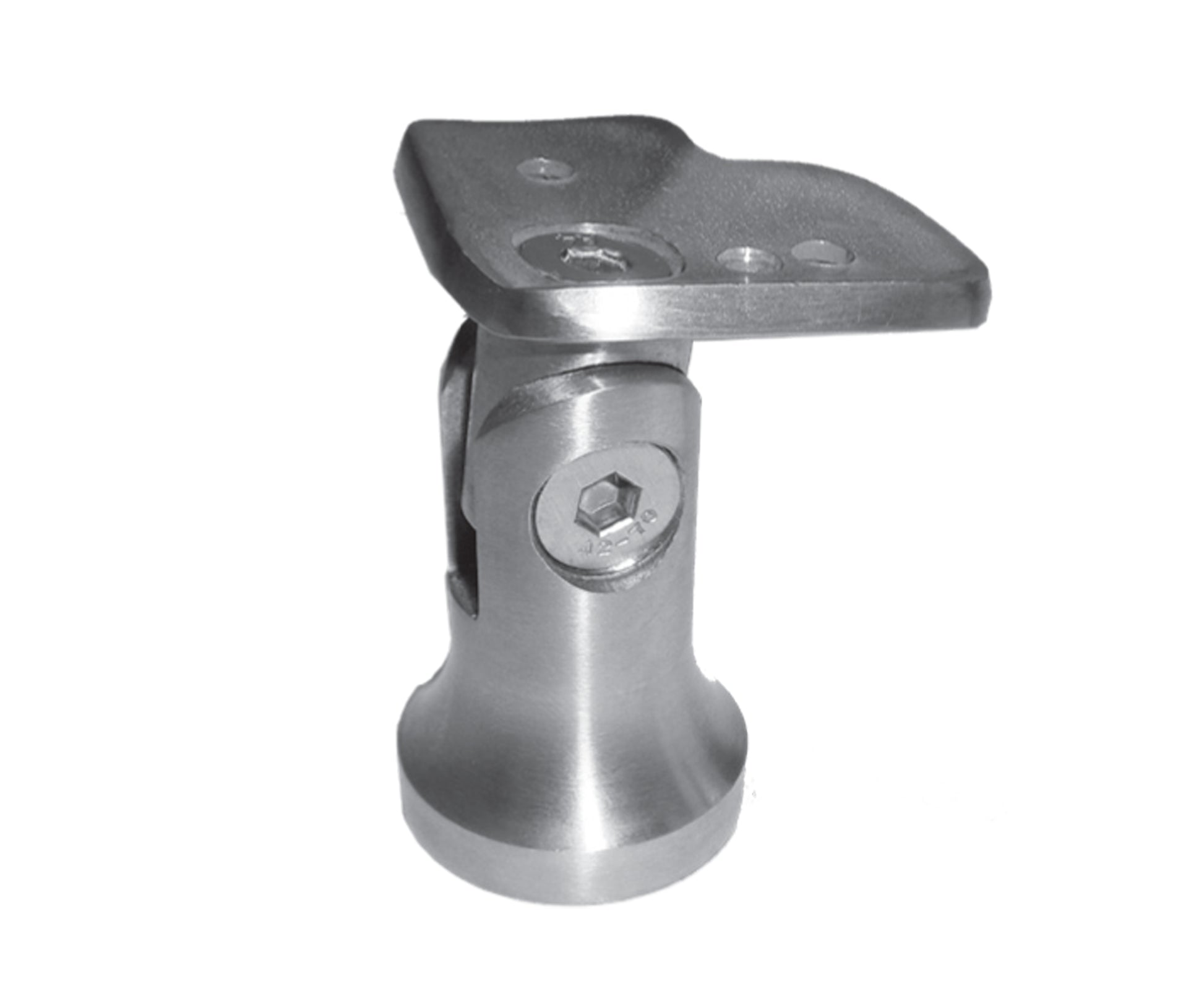 Support de Main Courante Inox – Support inox mat – Ref. 63 - photo