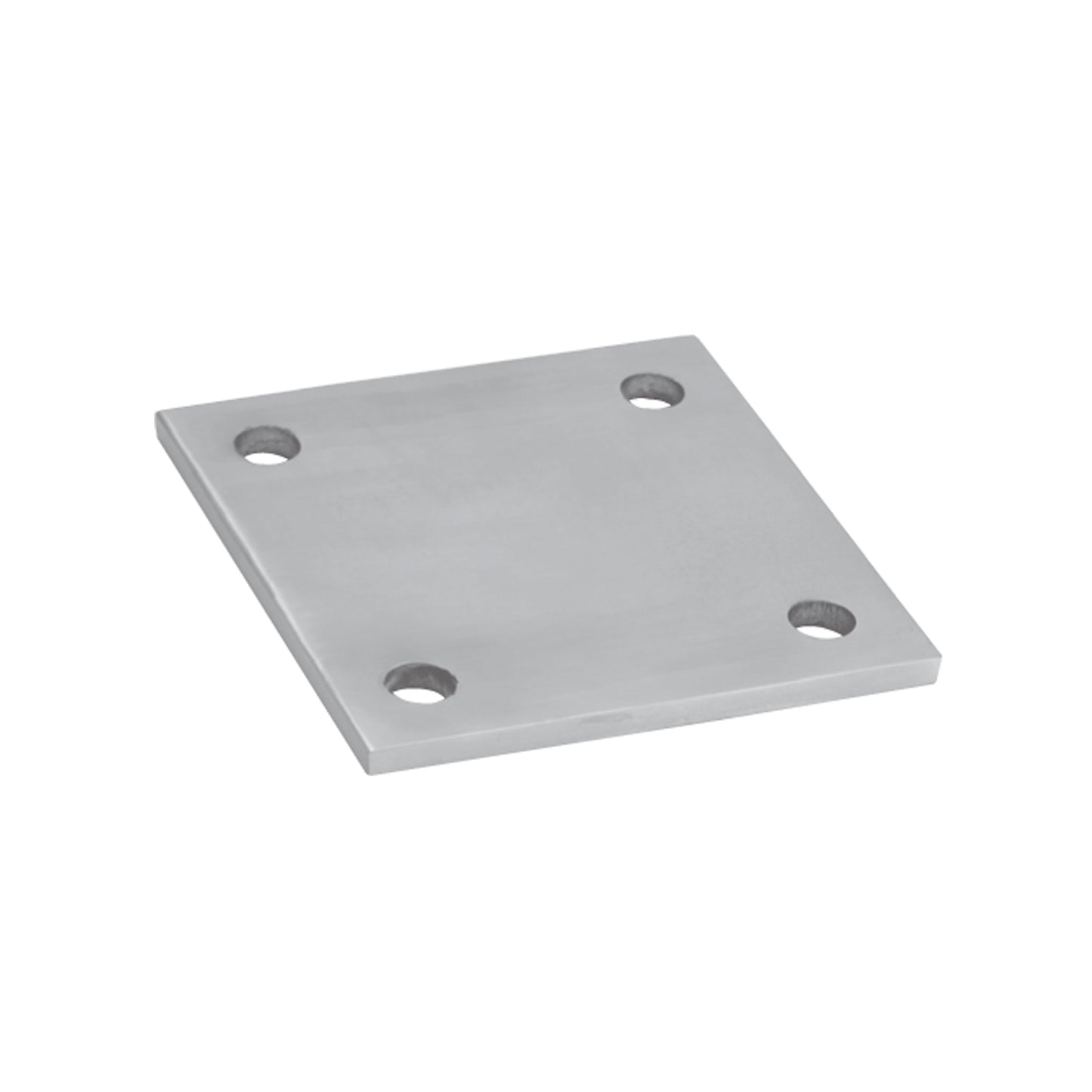 Platine à Visser et à Souder Carrée Striée Inox – Ref. 31 - photo