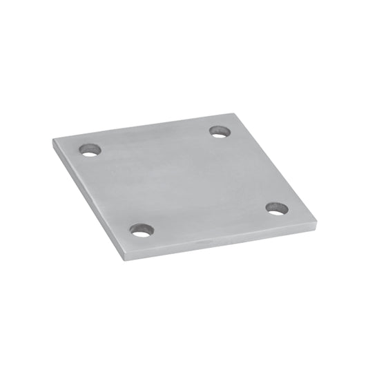 Platine à Visser et à Souder Carrée Striée Inox – Ref. 31 - photo
