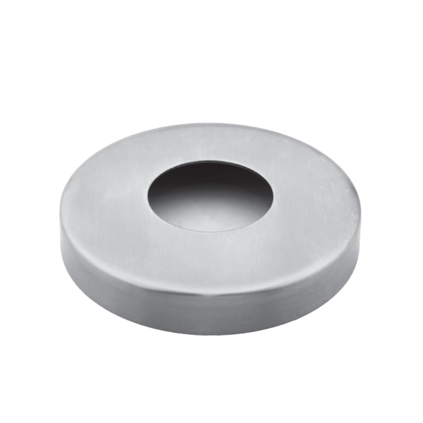 Cache-Platine Rond Bombé Inox - photo produit