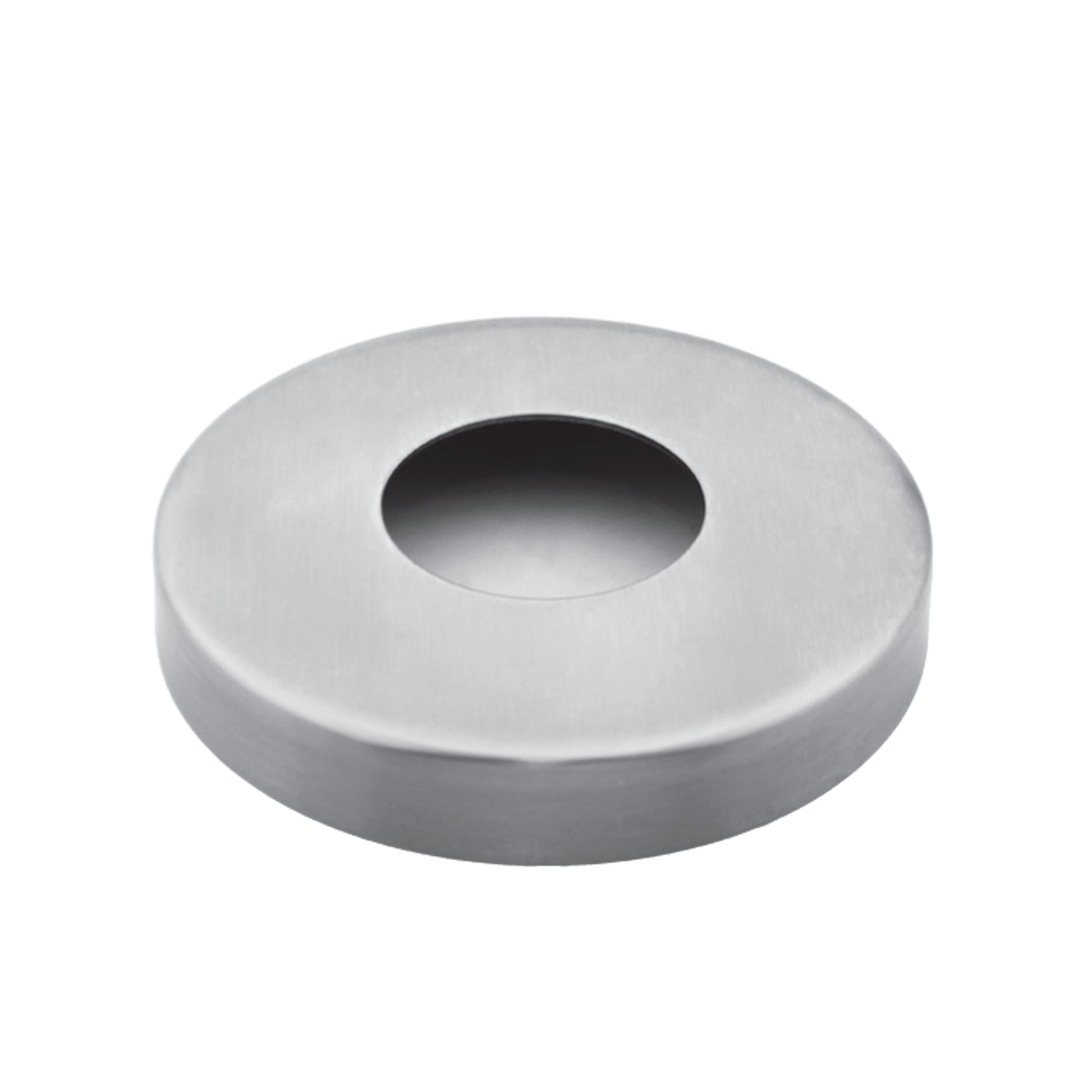 Cache-Platine Rond Bombé Inox - photo produit