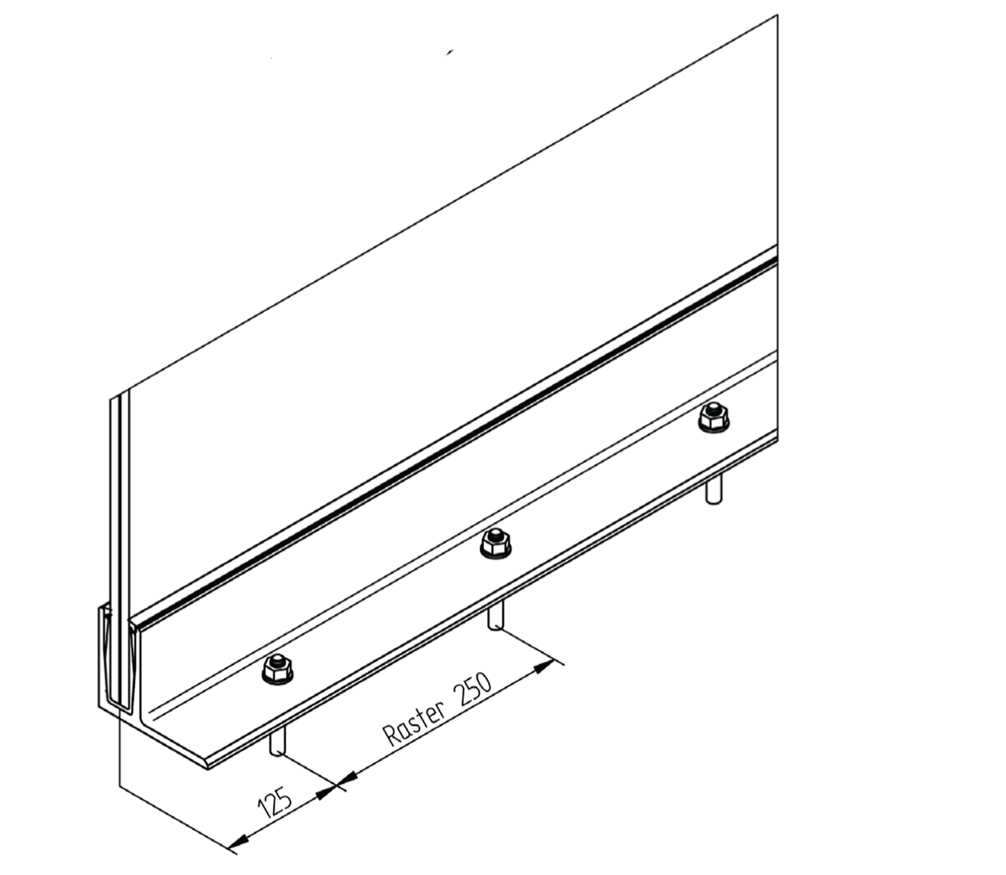Crosinox Fixation au Sol Inox – Ref. 09 - photo