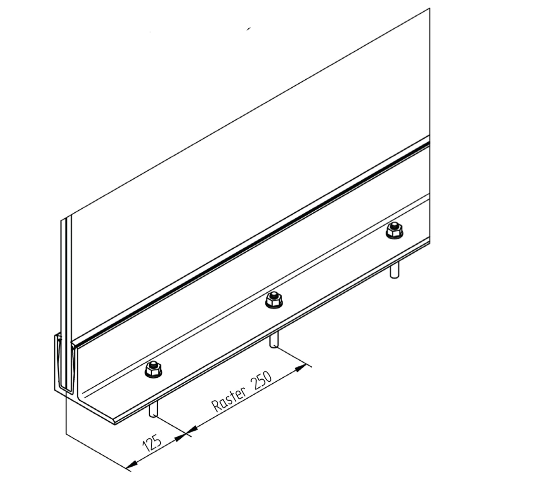 Crosinox Fixation au Sol Inox – Ref. 09 - photo