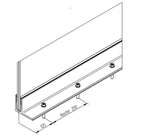 Crosinox Fixation au Sol Inox – Ref. 09 - photo