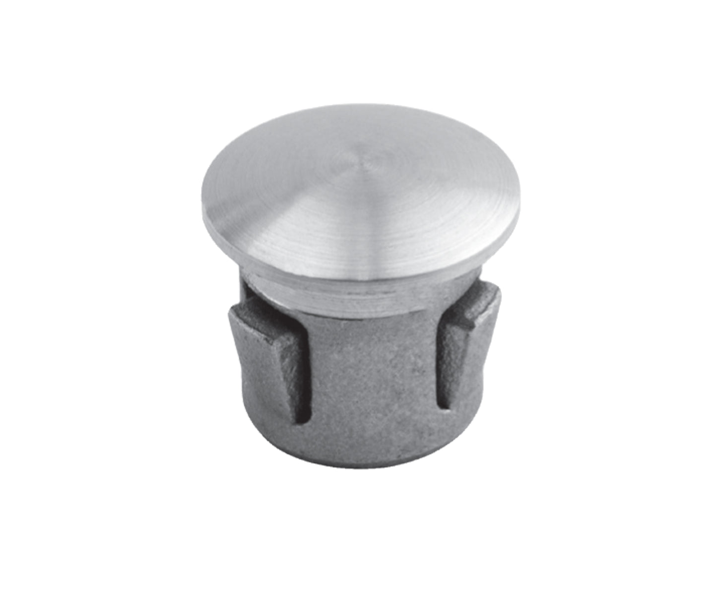 Bouchon d'Embout Rond Plat Inox - photo produit