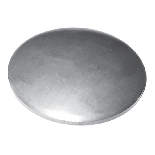 Platine à Visser et à Souder Ronde Bombée Inox – Ref. 02 - photo