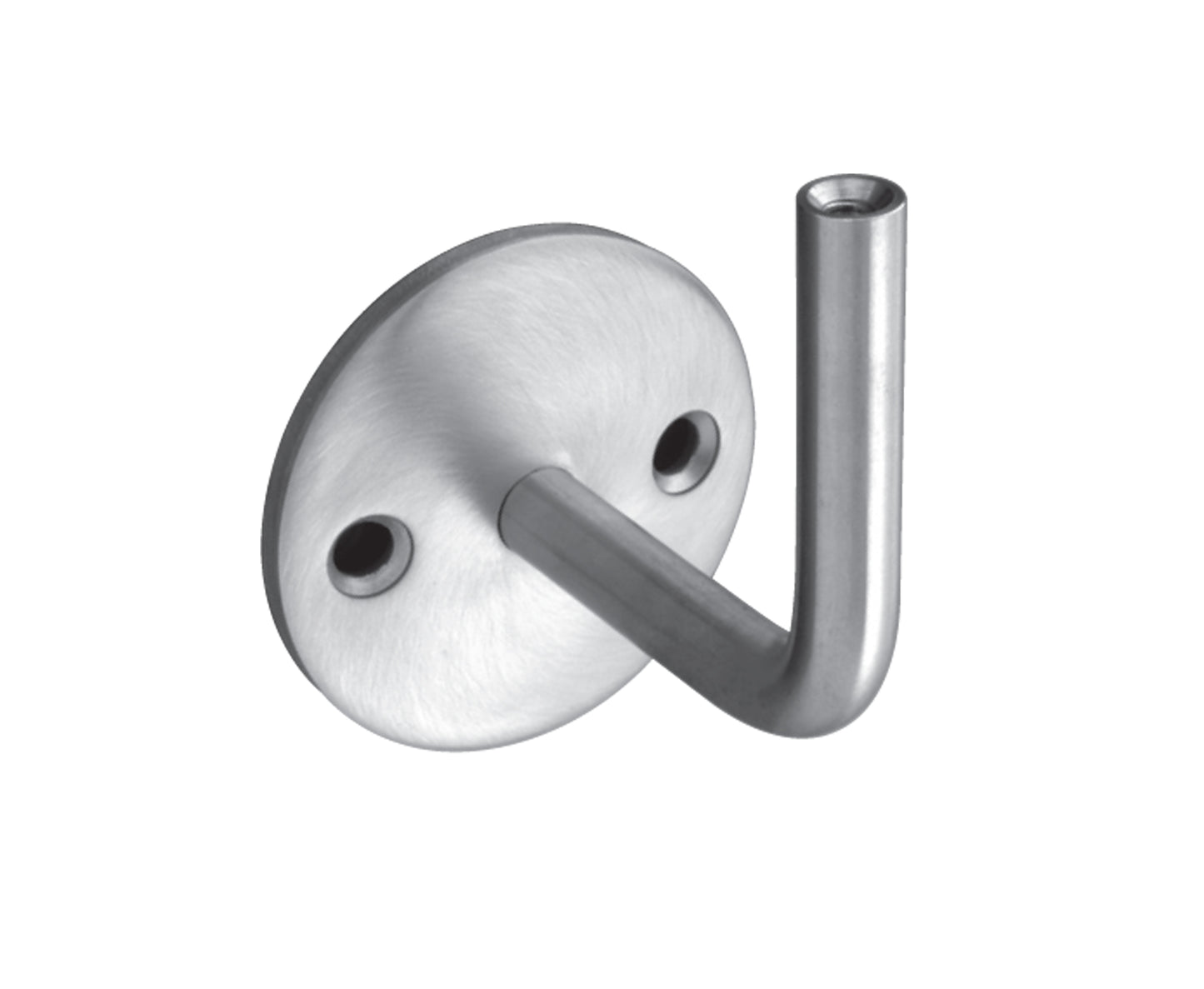 Support de Main Courante Inox – Support sol rond – Ref. 21 - photo