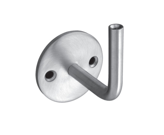Support de Main Courante Inox – Support sol rond – Ref. 21 - photo