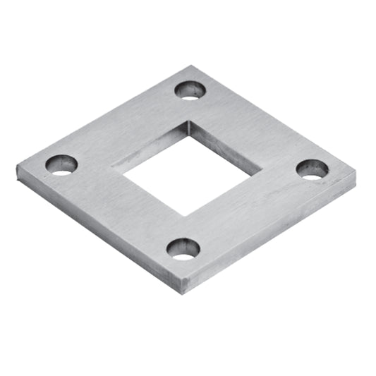 Platine à Visser et à Souder Carrée Perforée Inox – Ref. 29 - photo