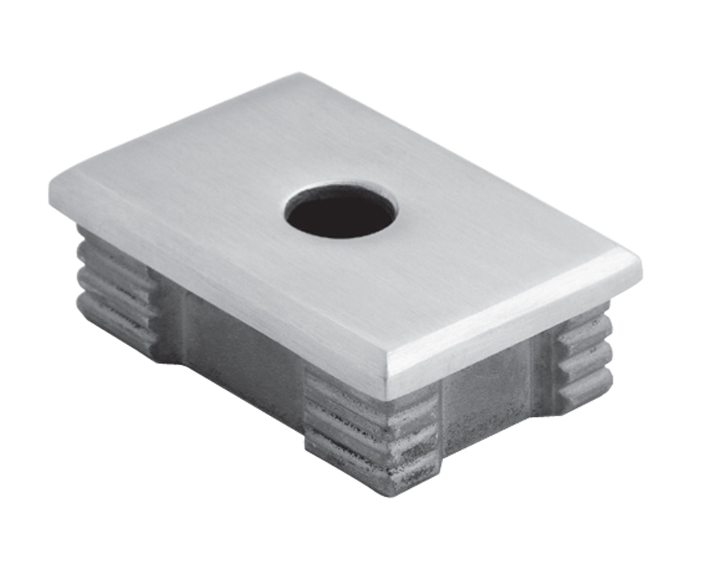 Bouchon d'Embout Carré Arrondi Inox - photo produit