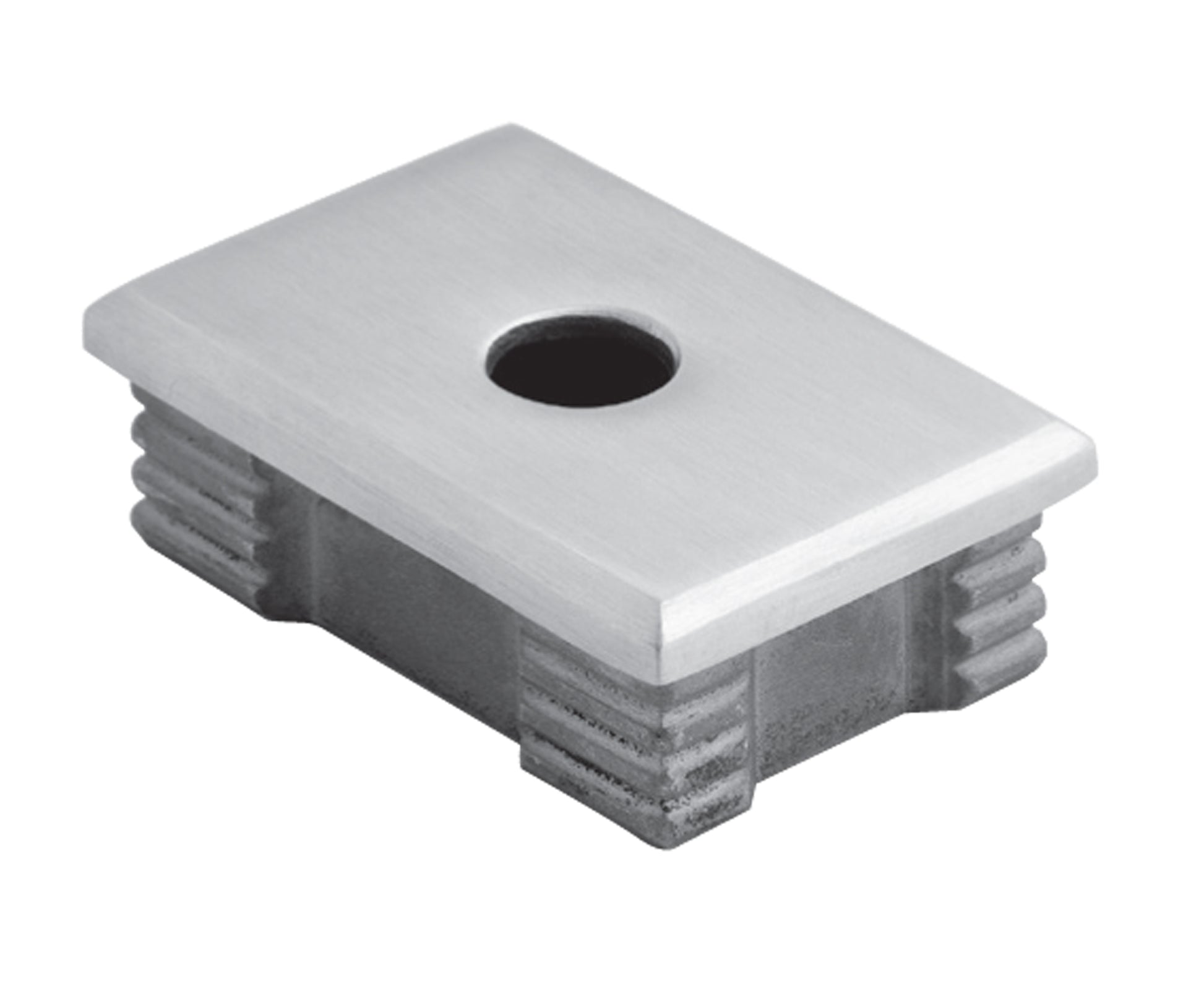 Bouchon d'Embout Carré Arrondi Inox - photo produit