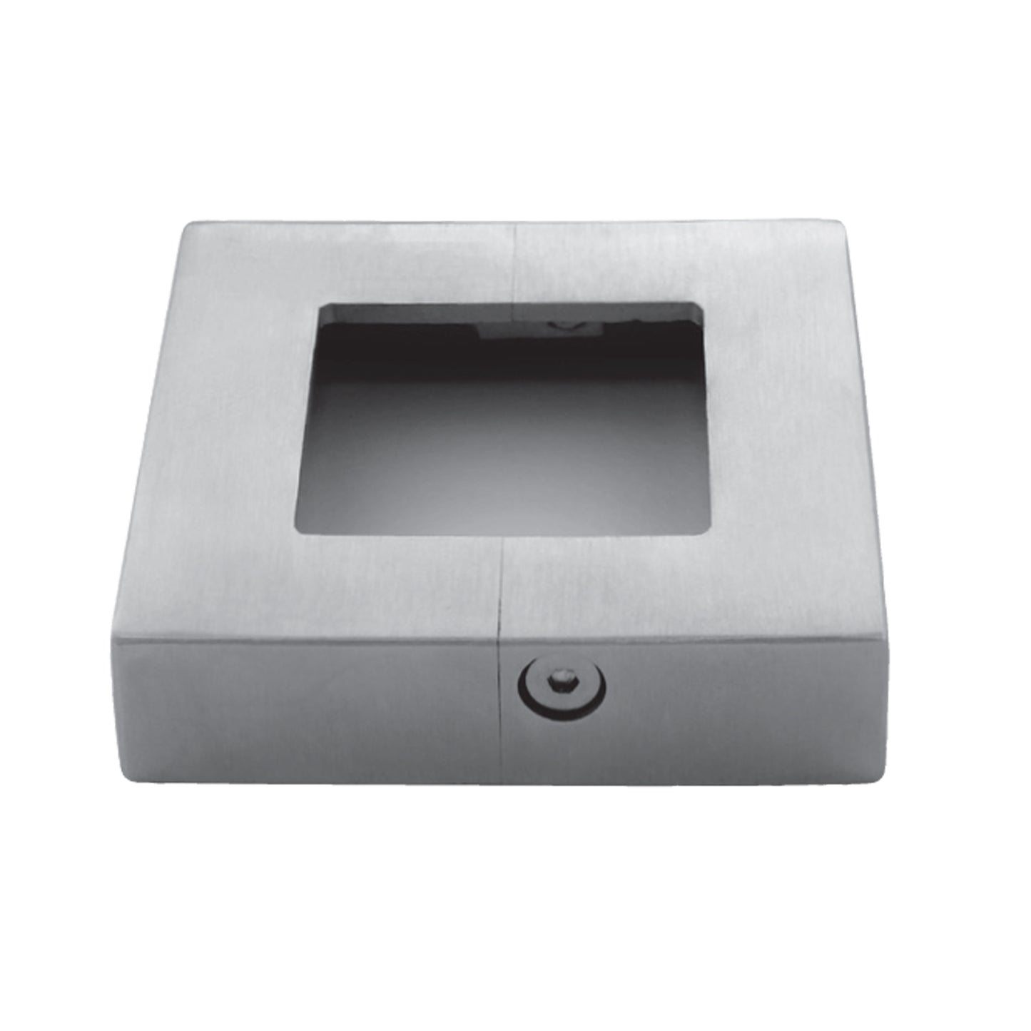 Cache-Platine Carré Bombé Inox - photo produit