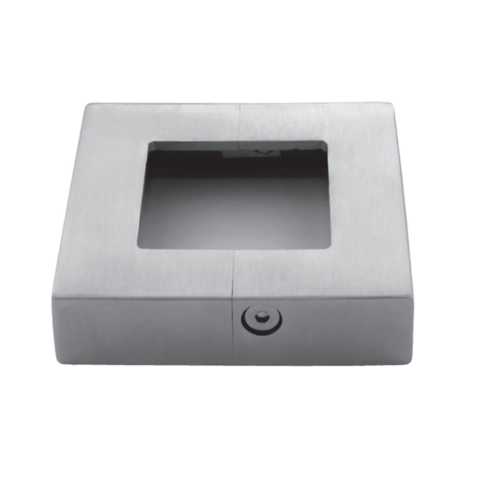 Cache-Platine Carré Bombé Inox - photo produit