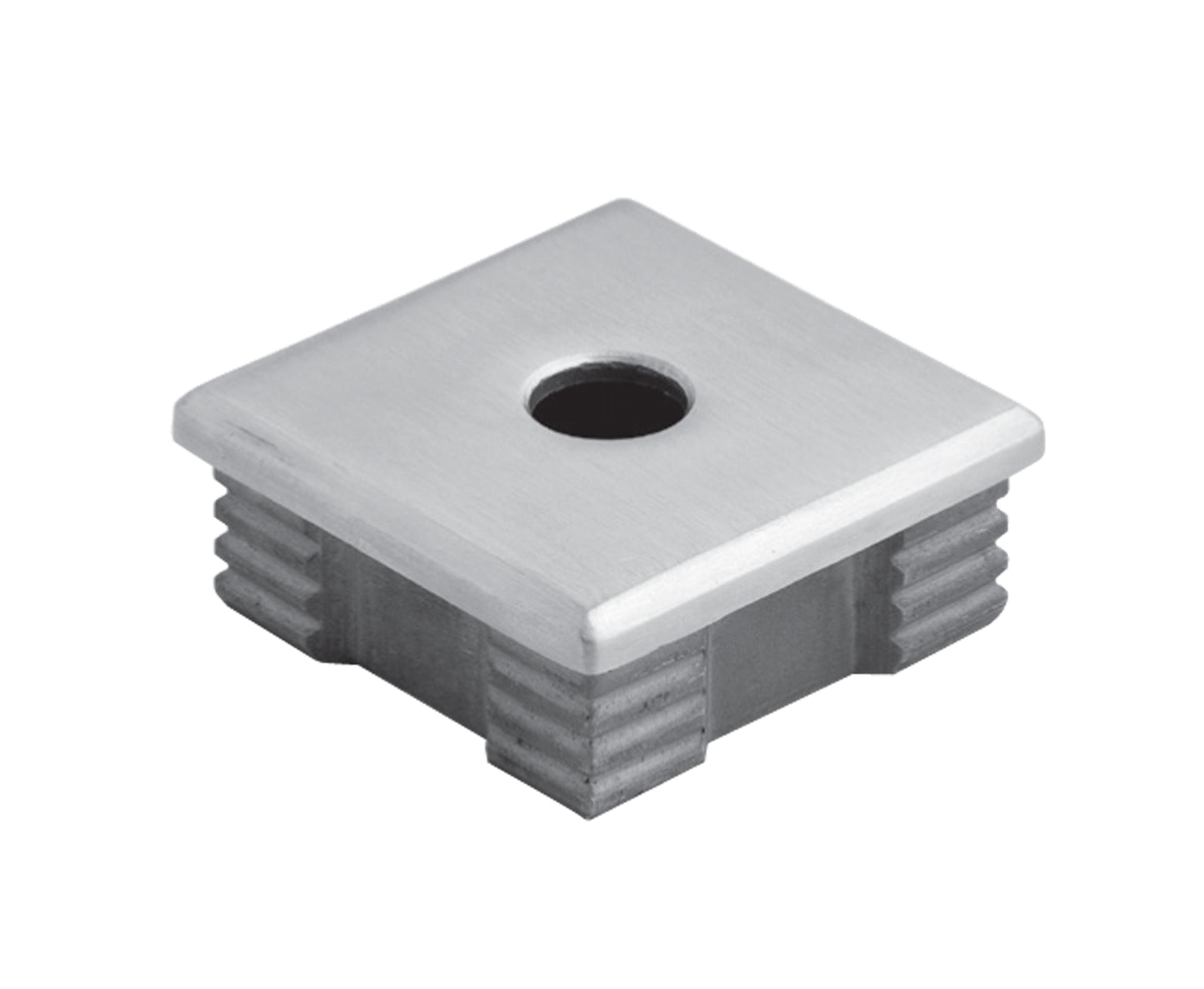 Bouchon d'Embout Oval Large Inox - photo produit