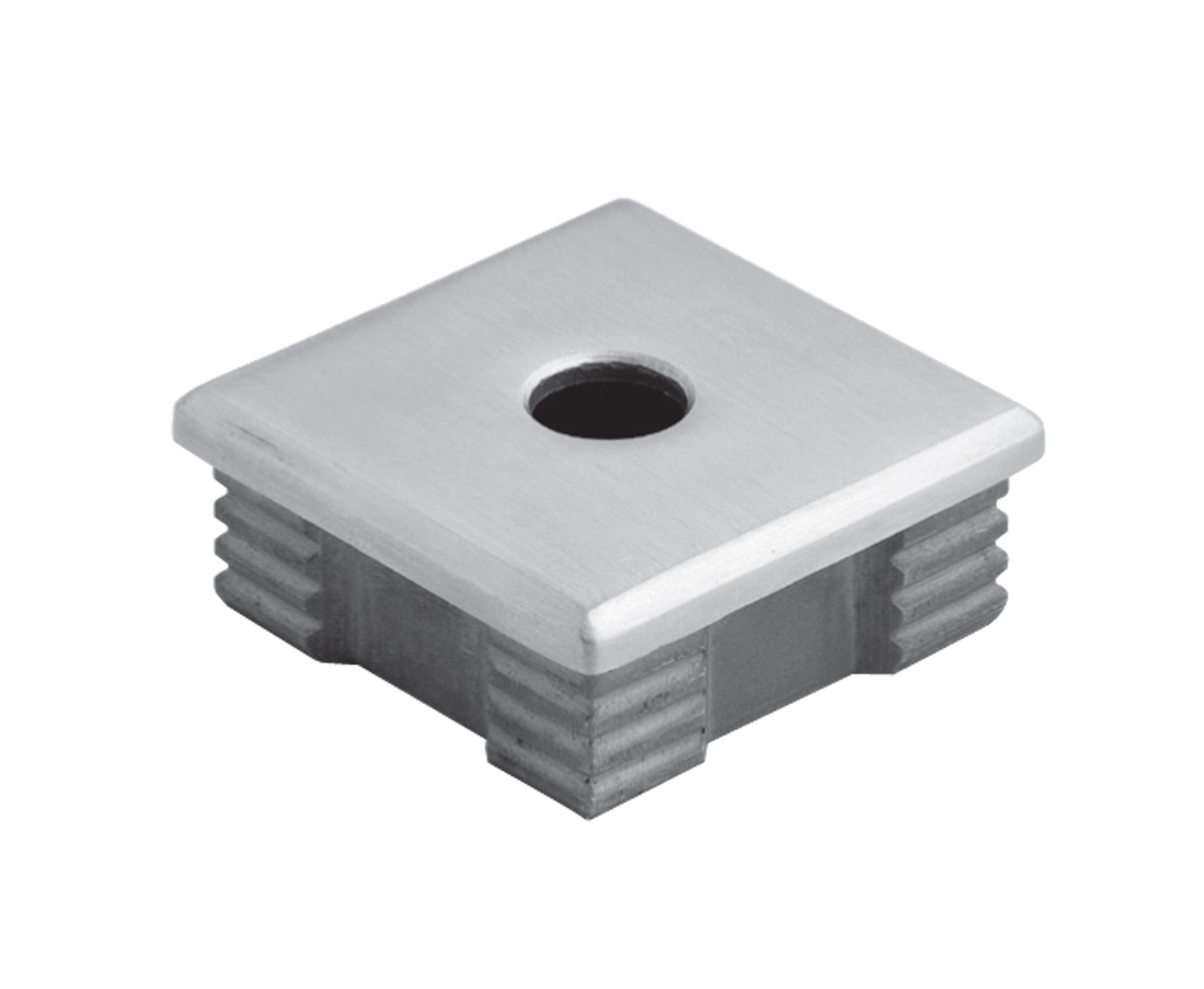 Bouchon d'Embout Oval Large Inox - photo produit