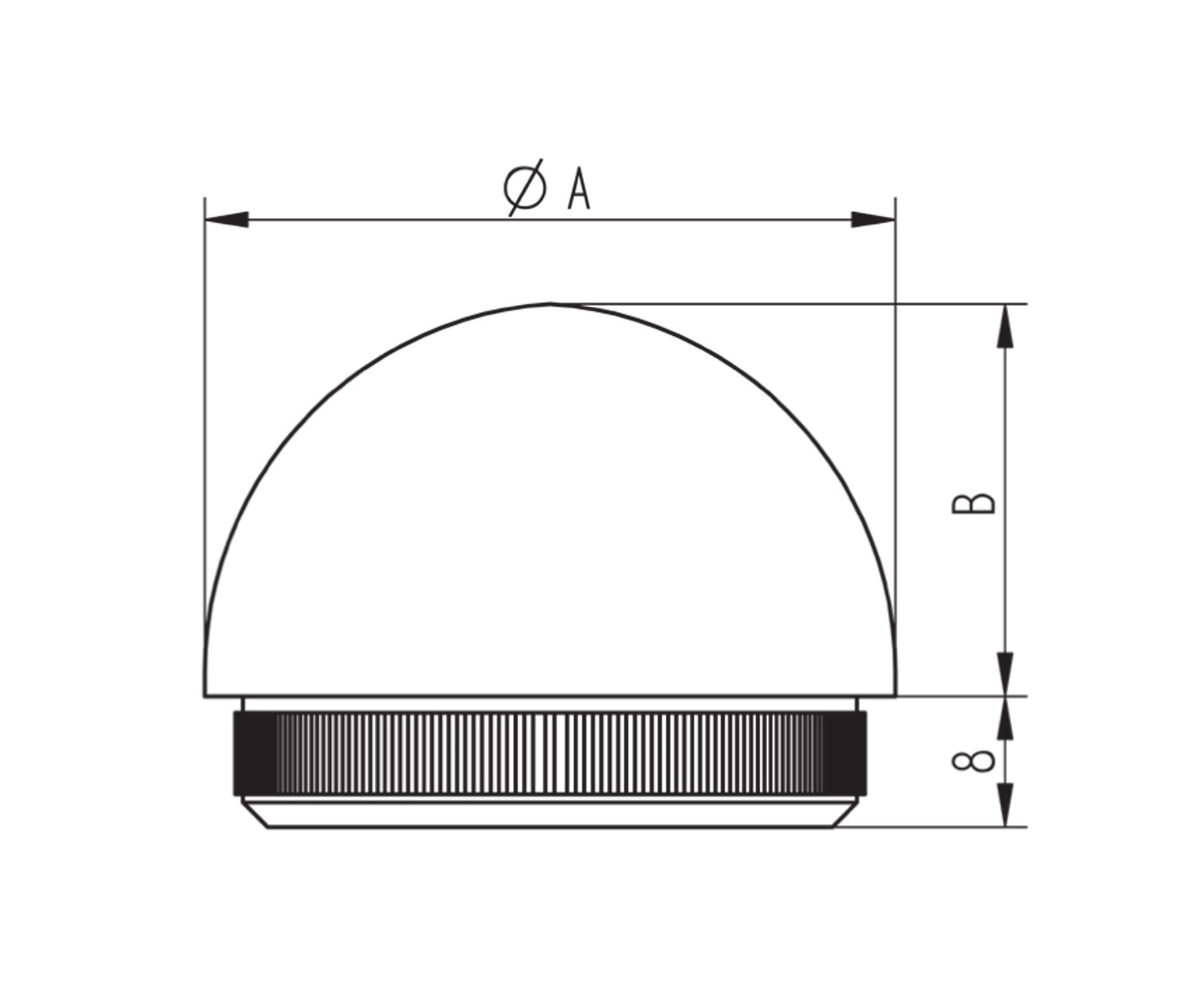 Bouchon d'Embout Conique Inox - schema technique