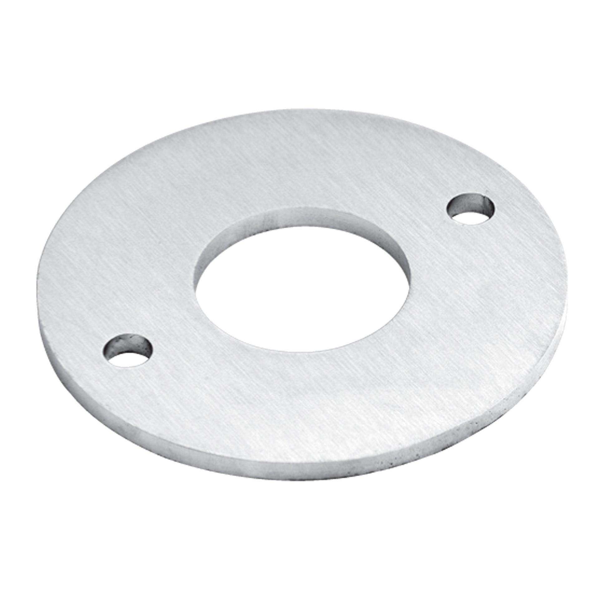 Platine à Visser et à Souder Ronde Percée Inox – Ref. 07 - photo