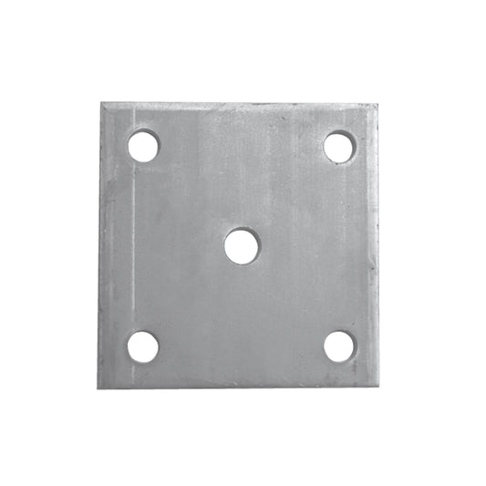 Platine à Visser et à Souder Carrée Emboutie Inox – Ref. 33 - photo