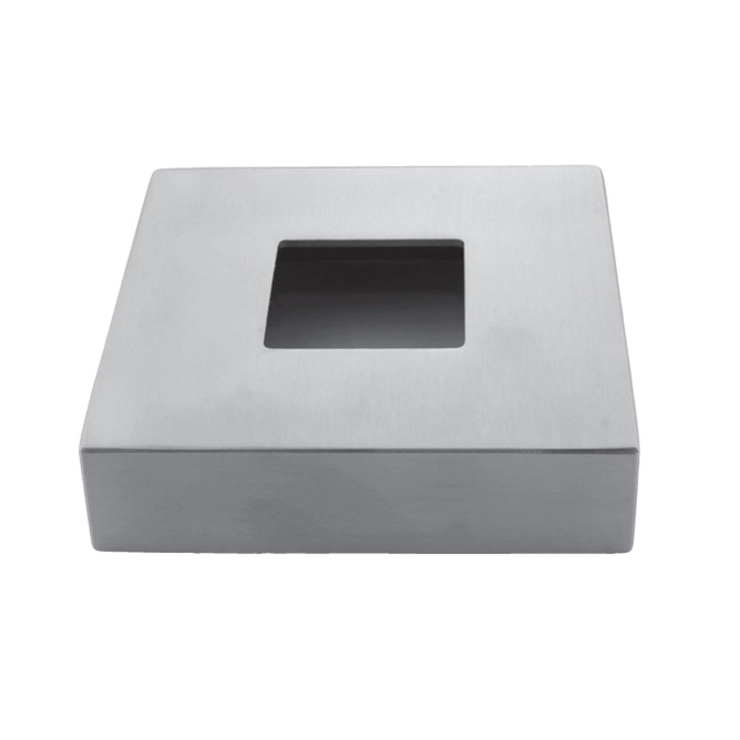 Cache-Platine Carré Inox - photo produit