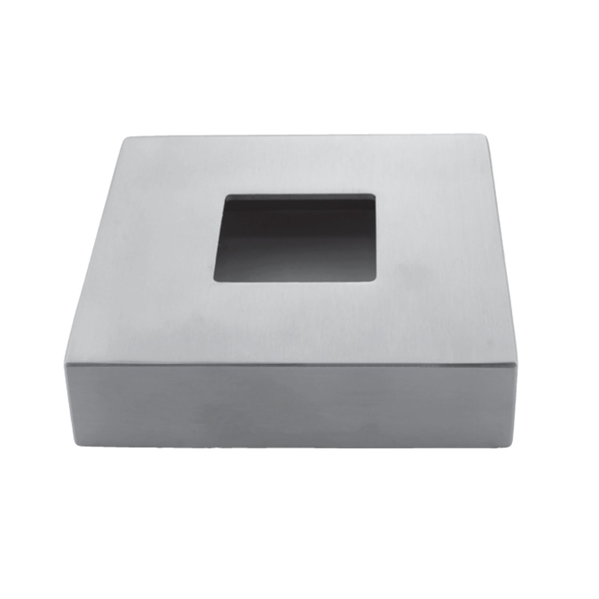 Cache-Platine Carré Inox - photo produit