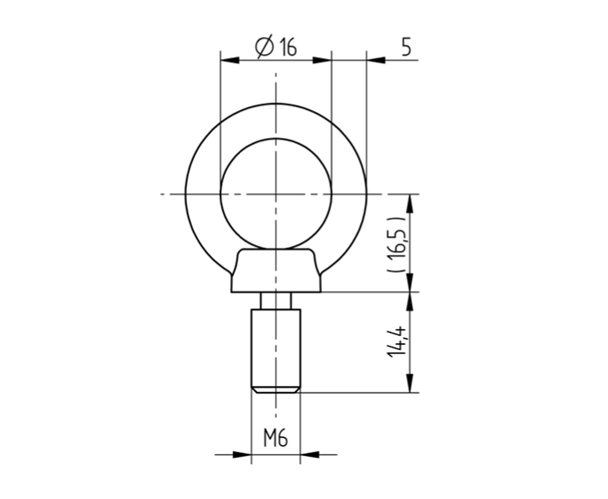 Embout à Tige Inox - schema technique
