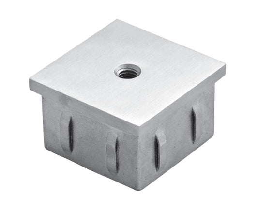Bouchon d'Embout Carré Bombé Haut Inox - photo produit