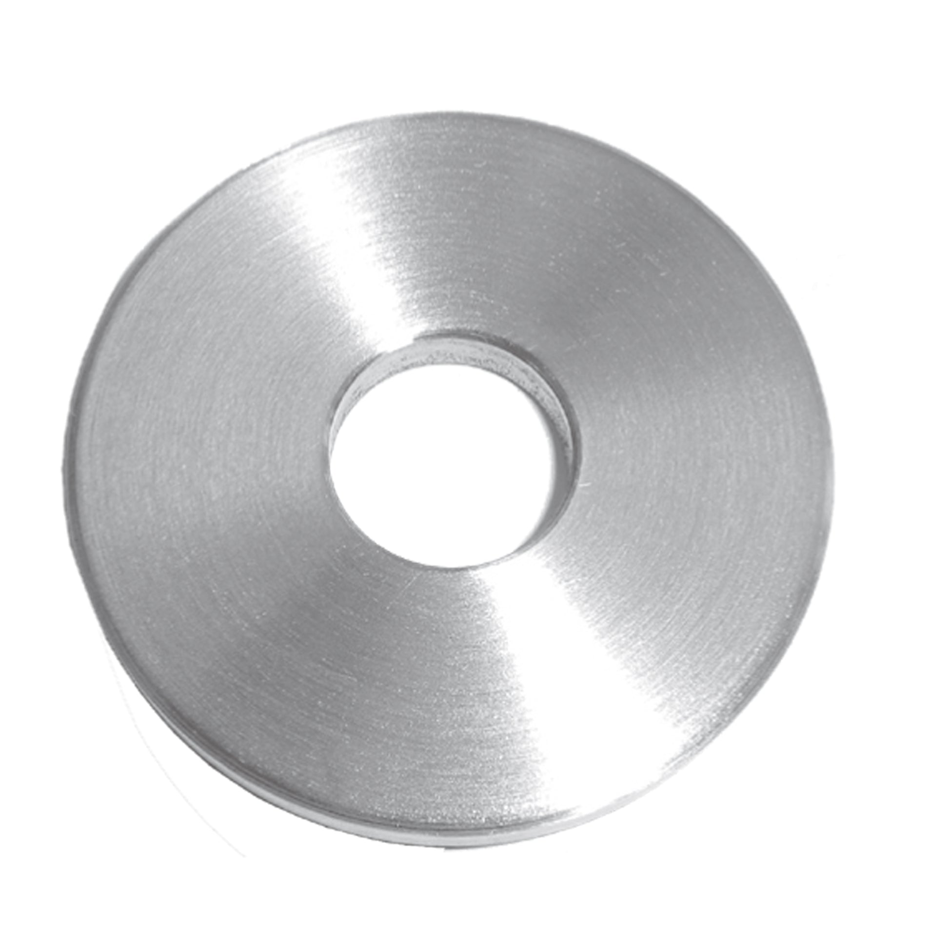 Platine à Visser et à Souder Ronde Rainurée Inox – Ref. 12 - photo