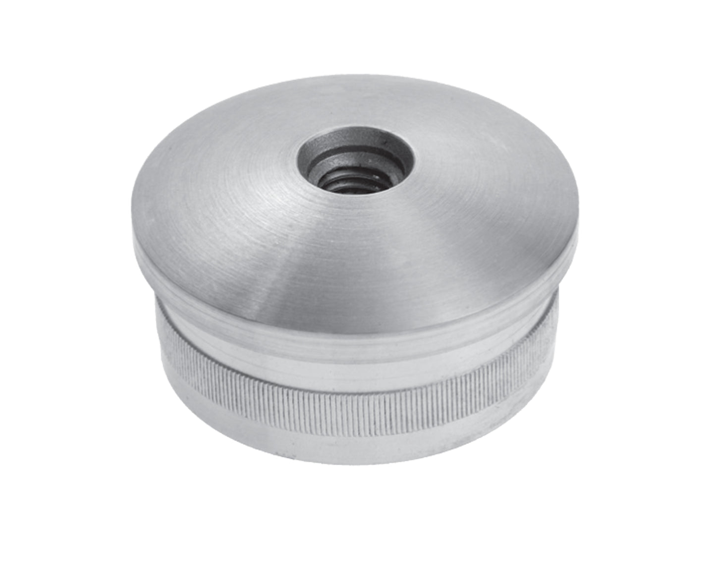 Bouchon d'Embout Rond Poli Miroir Inox - photo produit
