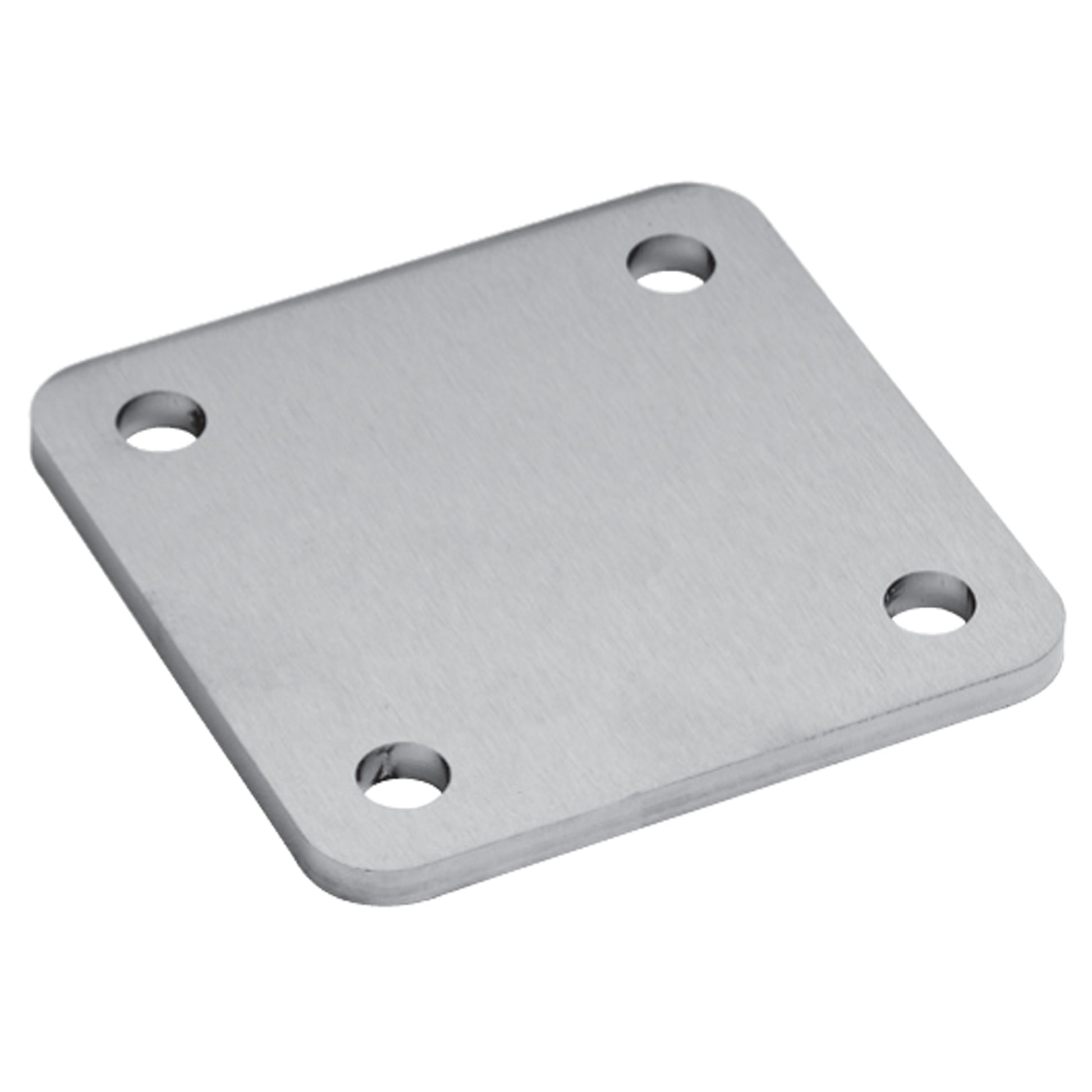 Platine à Visser et à Souder Ronde Striée Inox – Ref. 30 - photo