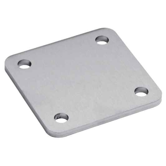 Platine à Visser et à Souder Ronde Striée Inox – Ref. 30 - photo